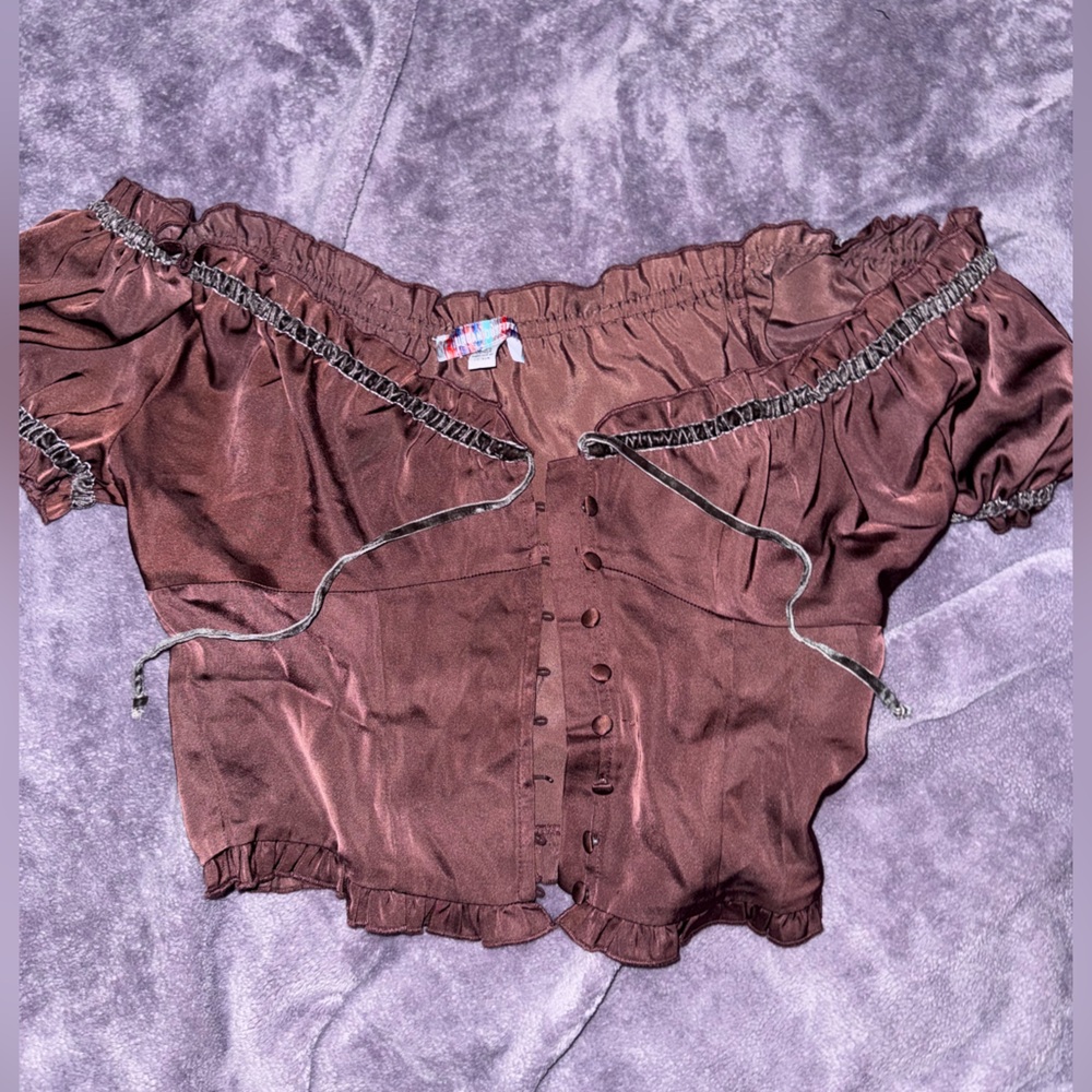 Urban Outfitters Chocolate Brown Blouse
